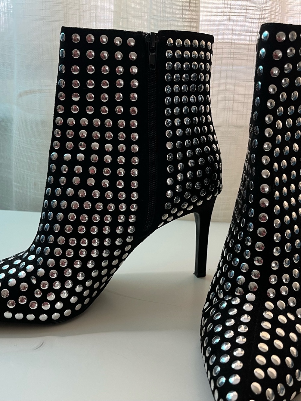 INC Studded Black Ankle Boots - Women - Picture 2 of 9